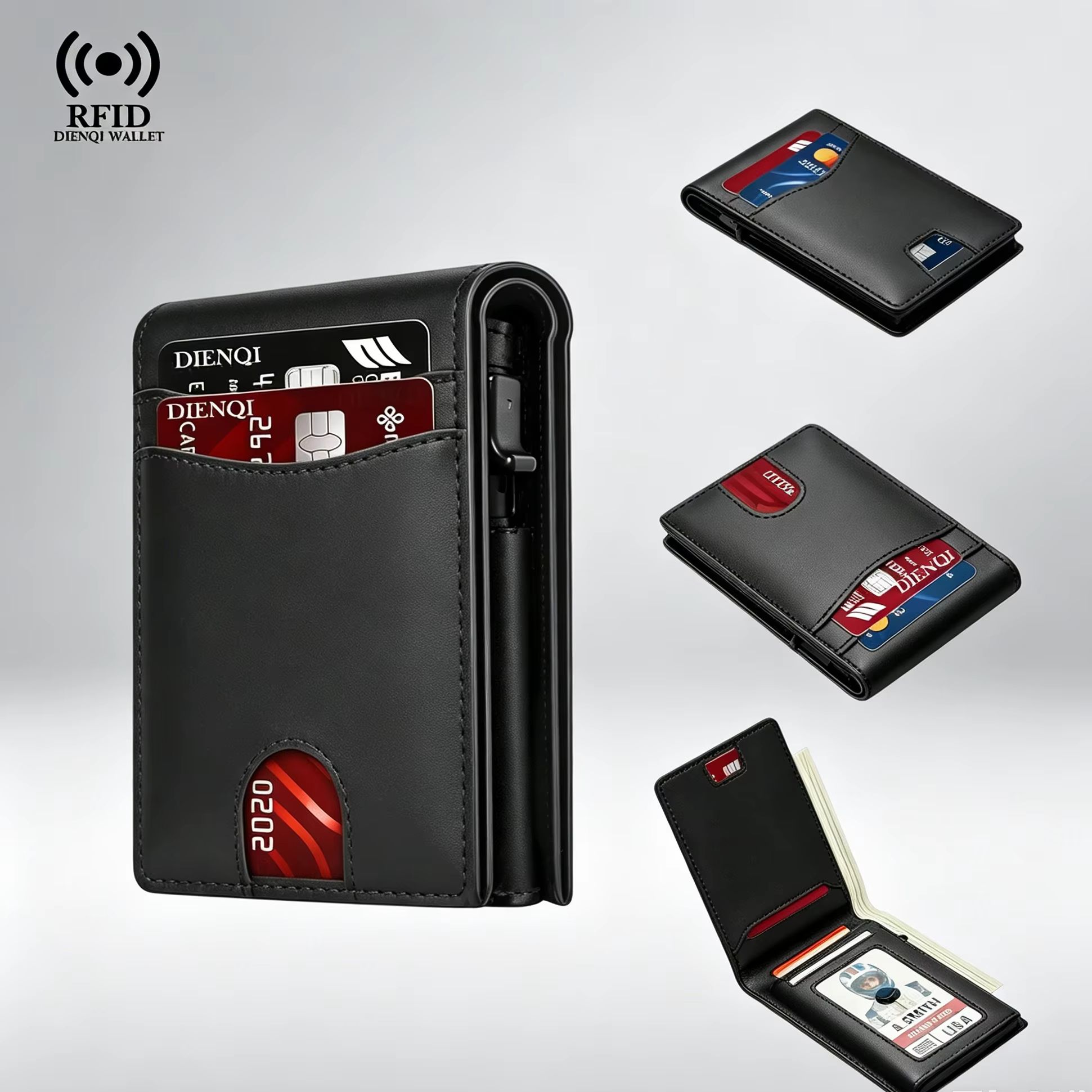 Travel Wallet Slim - Porte-cartes de crédit de luxe pour