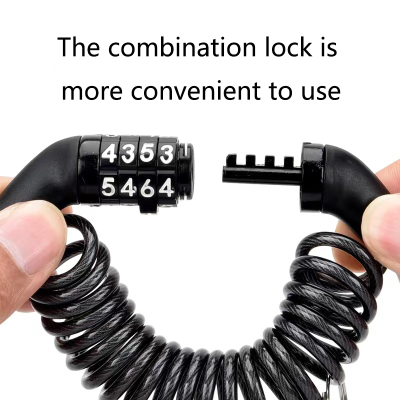 Cable Lock Combination - Câble de sécurité antivol portable avec