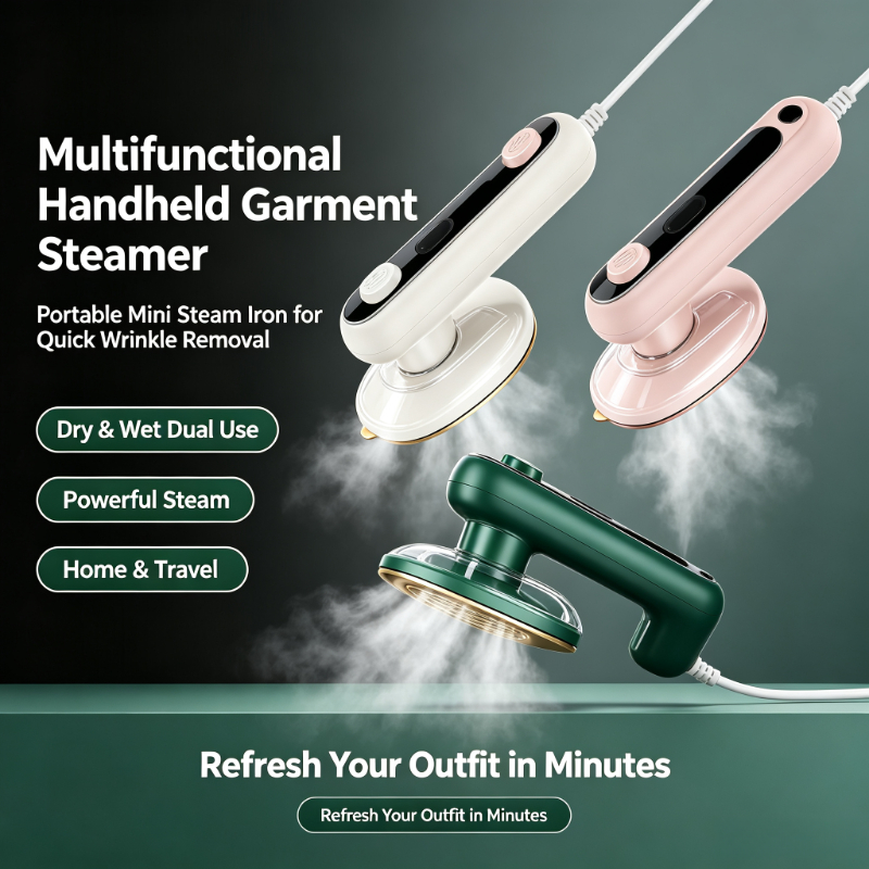 Portable Steamer Clothes - Défroisseur Vapeur Portable Multifonctionnel, Mini Fer