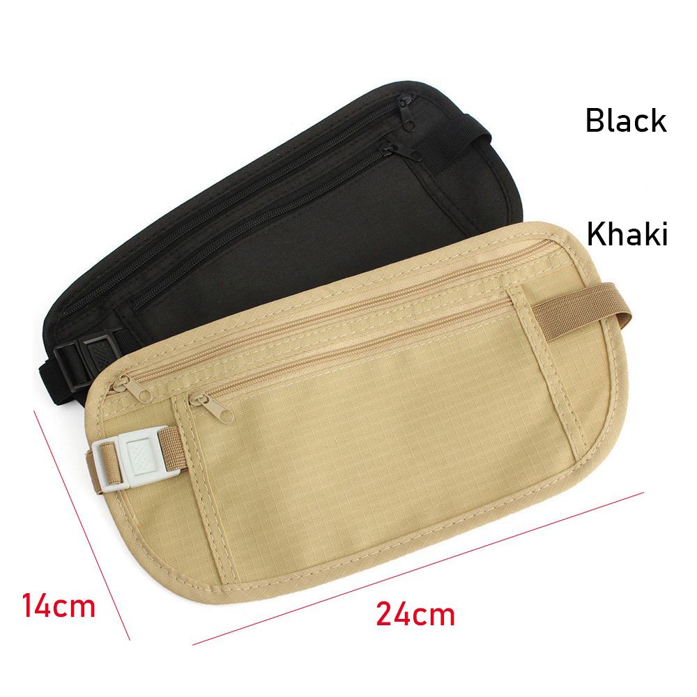 Travel Wallet Slim - Sac banane discret en tissu, pochette