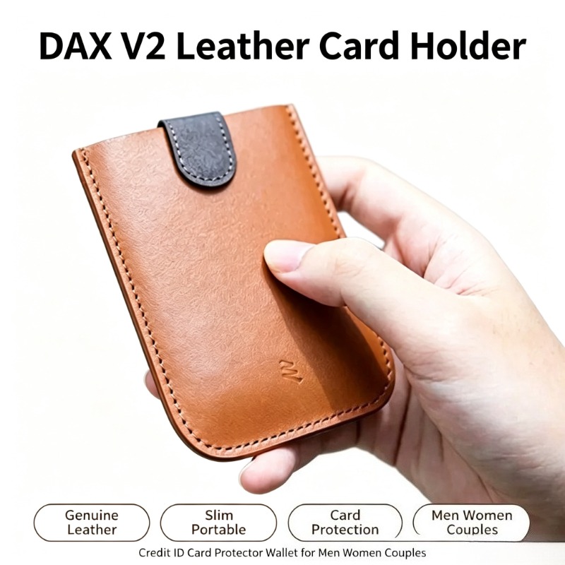 Travel Wallet Slim - Porte-cartes en cuir dégradé DAX V2,