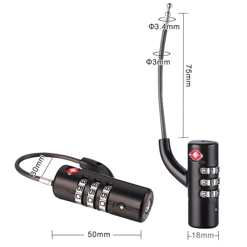 Cadenas à câble étanche pour b - Cable Lock Combination avis et prix