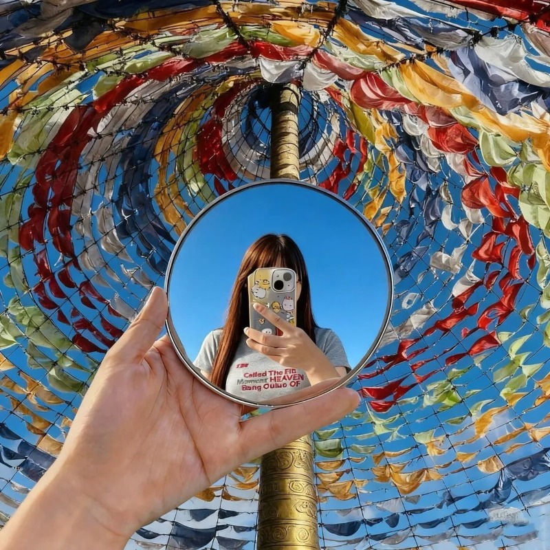 Miroir Convexe Rond Portable,  - Travel Accessories Gadget avis et prix