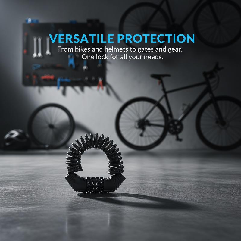 Antivol de casque de moto noir - Cable Lock Combination avis et prix